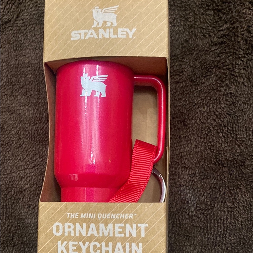 Stanley pink Ornament Keychain